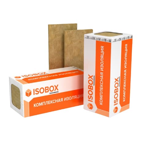 Утеплитель для вентфасадов ИЗОБОКС ВЕНТ Ультра 70кг/м3 (1200х600х50х6пл., 0,216м3/упак)