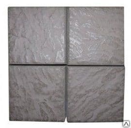 Тротуарная плитка "Салаир IV" серая 150х150х50мм
