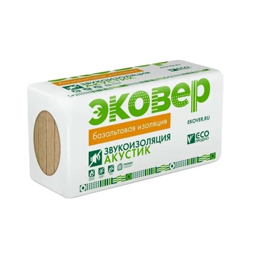 Утеплитель 1000х600х50 мм Эковер Акустик 35 кг/м³ 7,2 м²