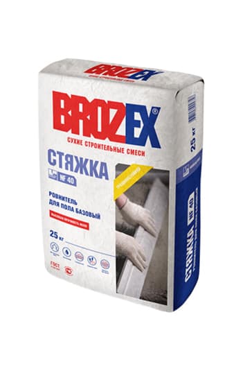 Стяжка для пола NF 40 (М-200) 25кг BROZEX — Ровнители и стяжки для пола