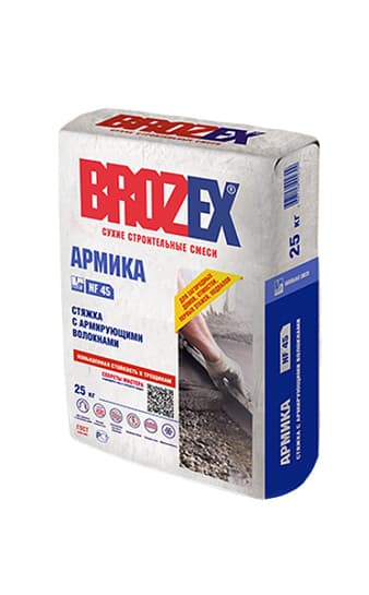 Стяжка для пола Армика NF 45 25кг BROZEX — Ровнители и стяжки для пола