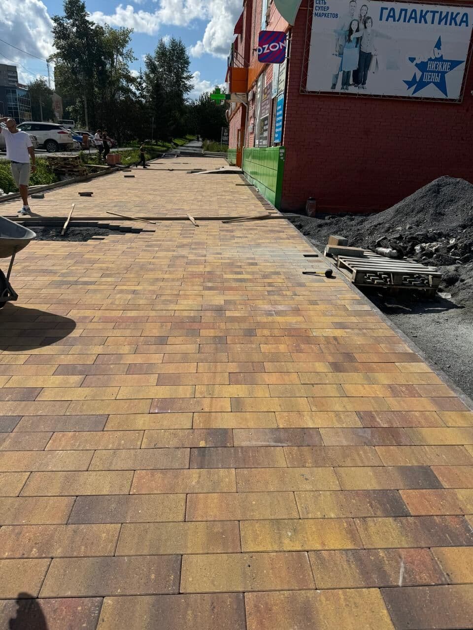 Брусчатка "Паркет" 450х150х80мм Colormix