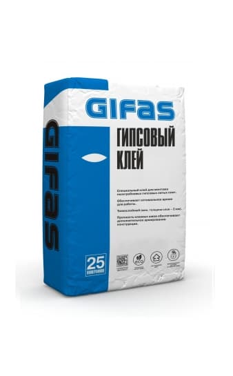 Клей гипсовый GIFAS для ПГП, 25кг