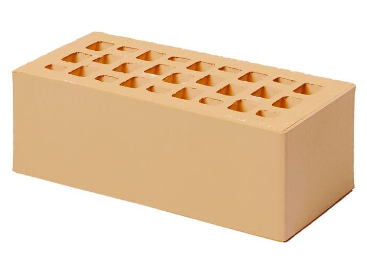 Кирпич лицевой Ваниль Гладкий FURBAU — Светлый #d8cec2 / 1.4 НФ 250*120*88 / М150-200 / Гладкий