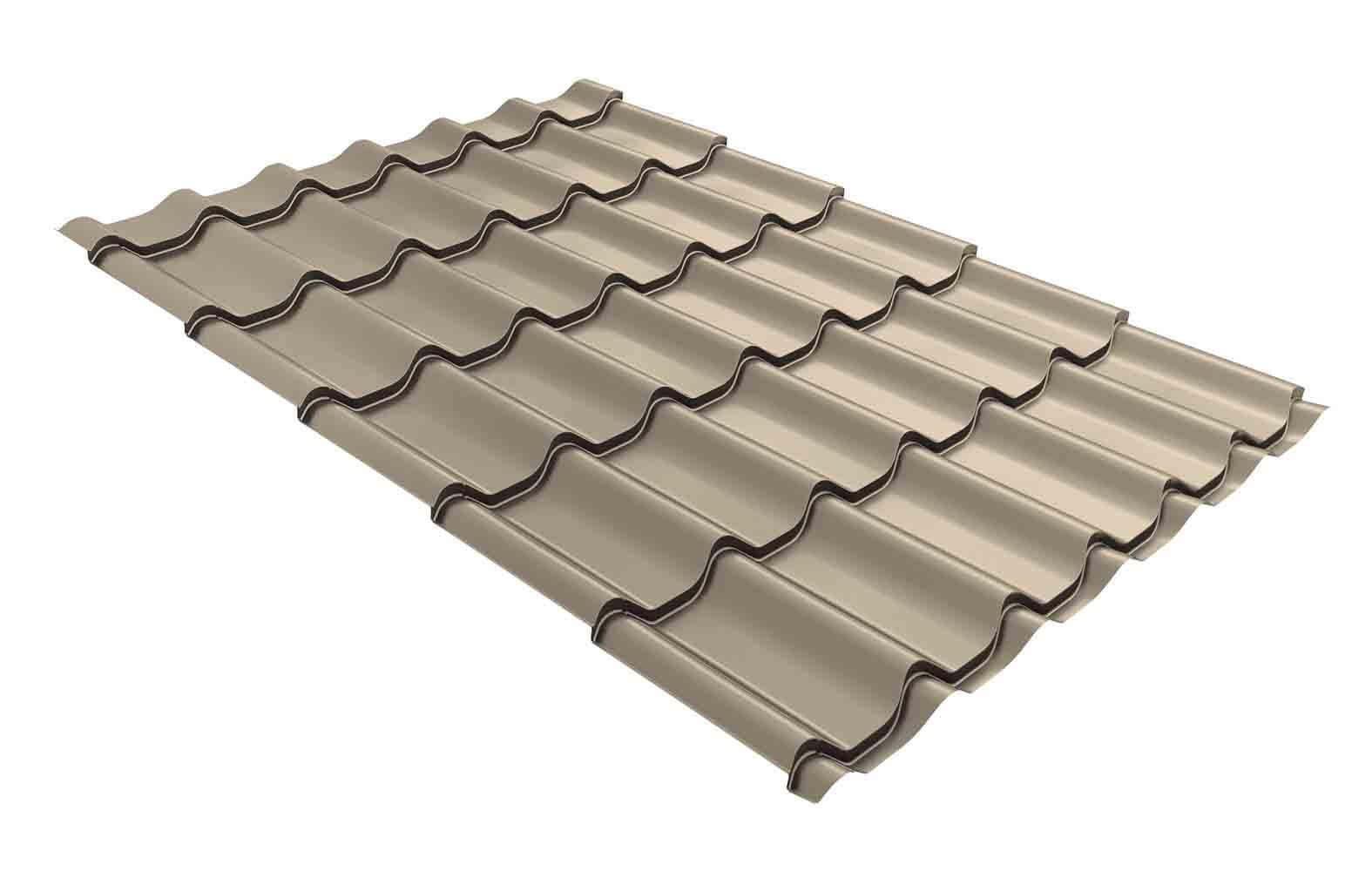 Металлочерепица Classic Satin Grandline — Слоновая кость #f3d6b6 / Classic / Satin / 0.5