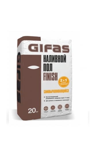 Тонкослойный наливной пол GIFAS FINISH