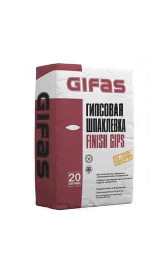Гипсовая шпаклевка GIFAS FINISH GIPS — Шпатлевочные смеси