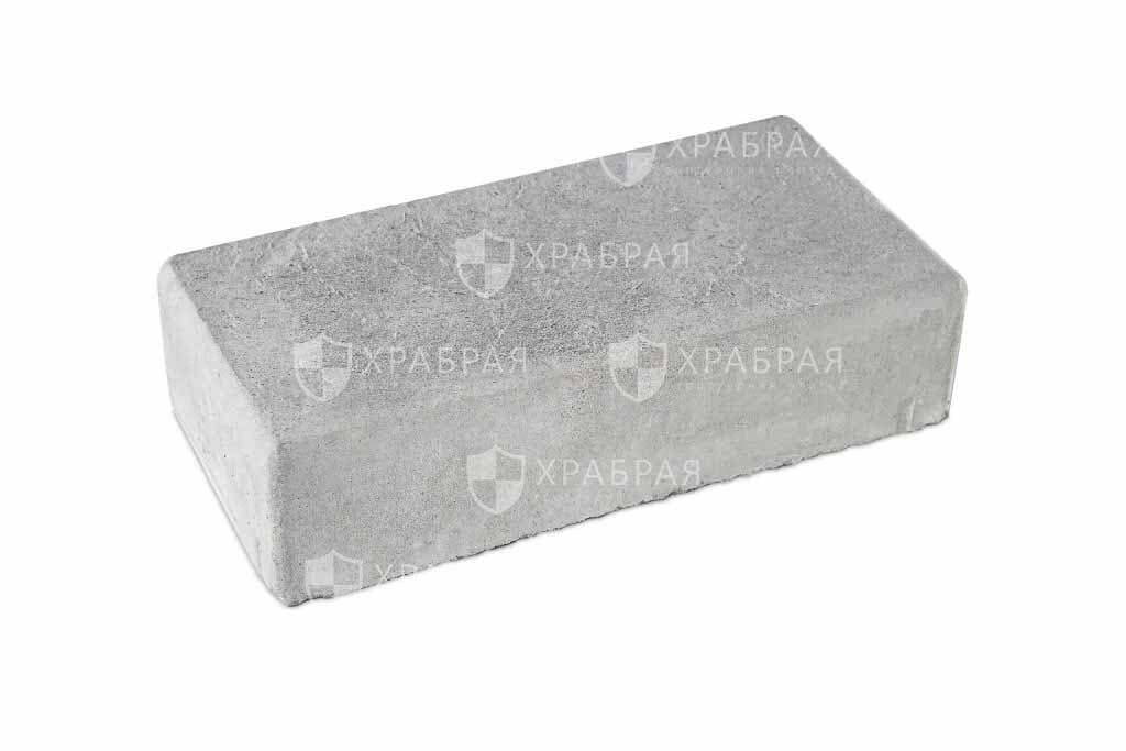 Тротуарная плитка "Брук" ХРАБРАЯ — Прямоугольник / Серый #797f8f